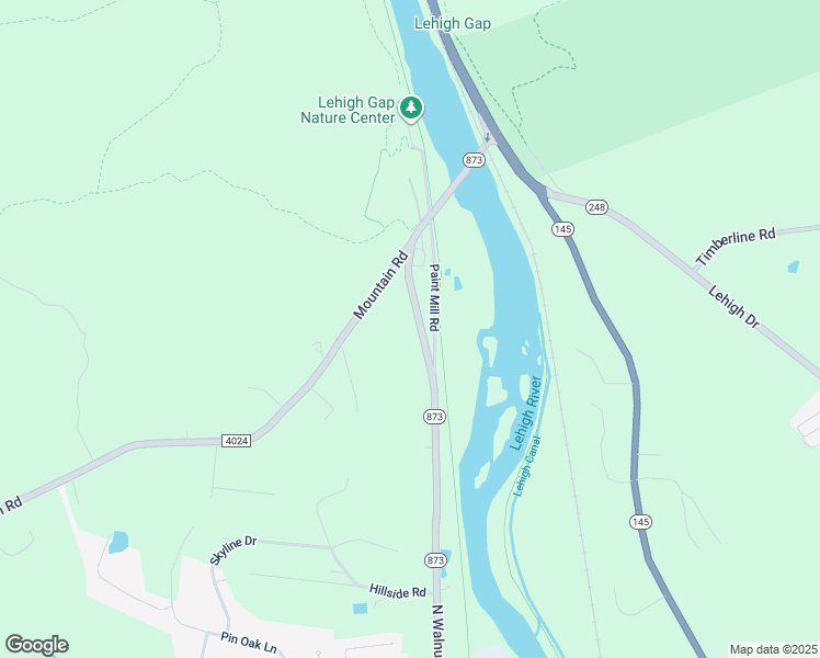 map of restaurants, bars, coffee shops, grocery stores, and more near 8760 Pennsylvania 873 in Slatington