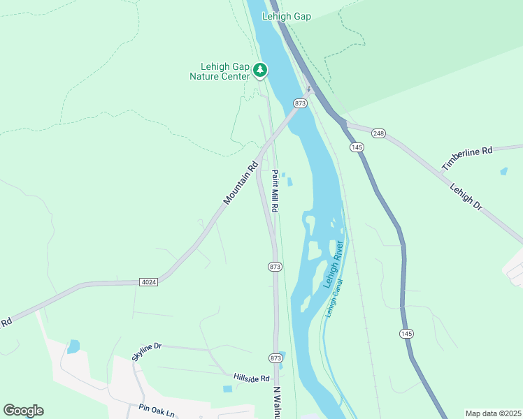 map of restaurants, bars, coffee shops, grocery stores, and more near 8760 Pennsylvania 873 in Slatington
