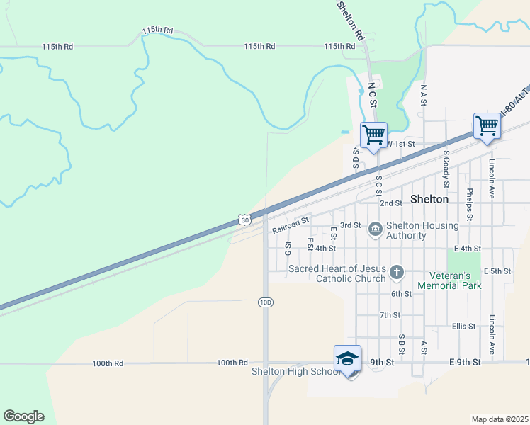 map of restaurants, bars, coffee shops, grocery stores, and more near in 