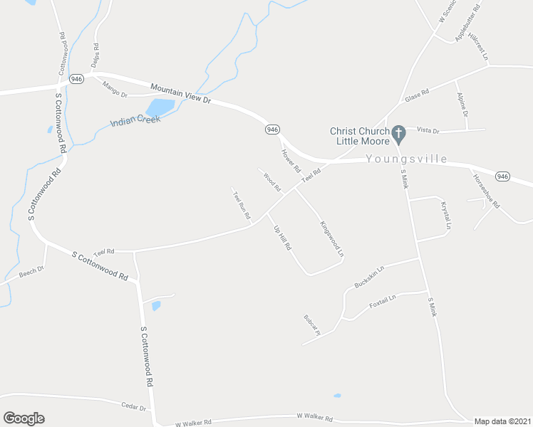 map of restaurants, bars, coffee shops, grocery stores, and more near 3401 Teel Road in Danielsville