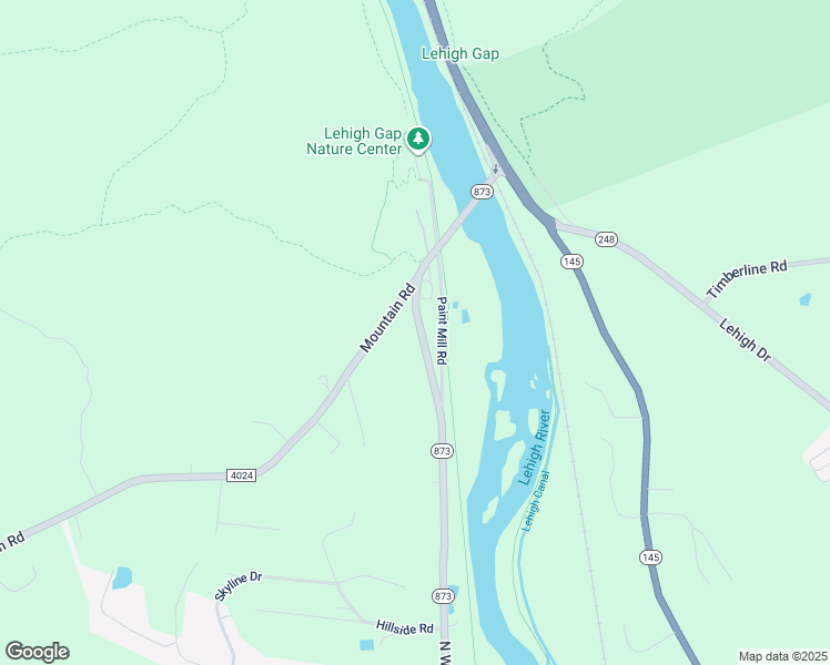 map of restaurants, bars, coffee shops, grocery stores, and more near 8740 Pennsylvania 873 in Slatington