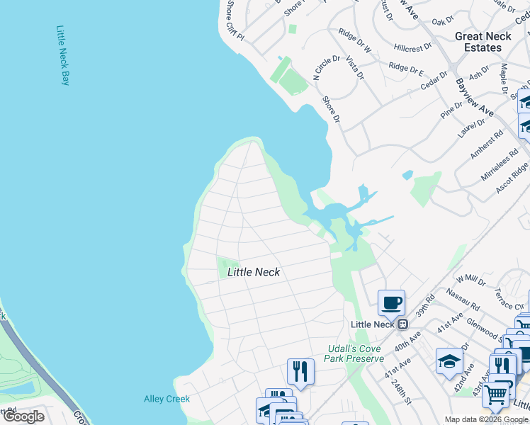 map of restaurants, bars, coffee shops, grocery stores, and more near 3-16 Richmond Road in Queens