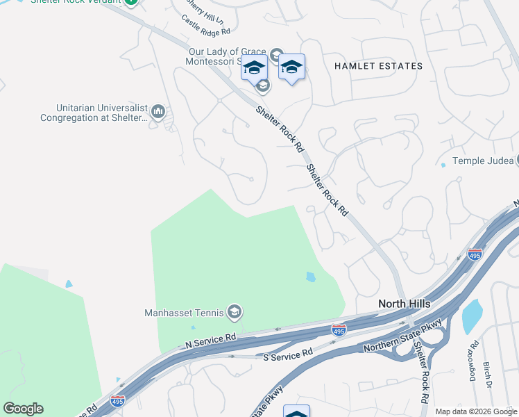 map of restaurants, bars, coffee shops, grocery stores, and more near 60 Stonehill Drive South in Manhasset