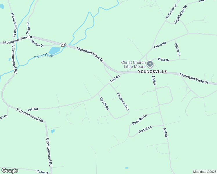 map of restaurants, bars, coffee shops, grocery stores, and more near 3375 Teel Road in Danielsville