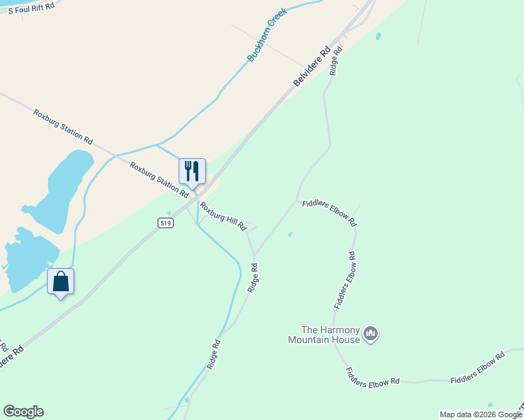 map of restaurants, bars, coffee shops, grocery stores, and more near 11 Roxburg Hill Road in Phillipsburg