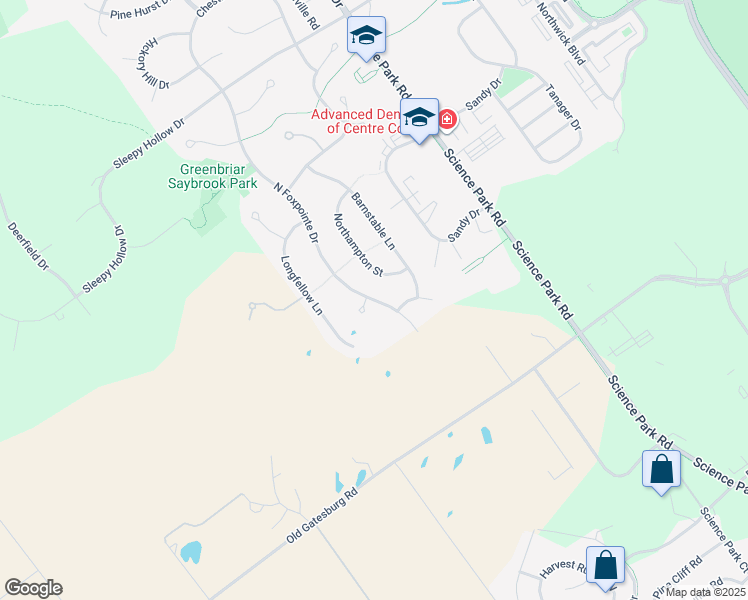 map of restaurants, bars, coffee shops, grocery stores, and more near 1194 Northampton Street in State College