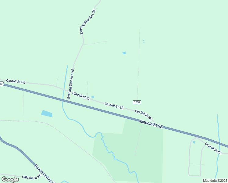 map of restaurants, bars, coffee shops, grocery stores, and more near 8161 Cindell Street Southeast in East Canton
