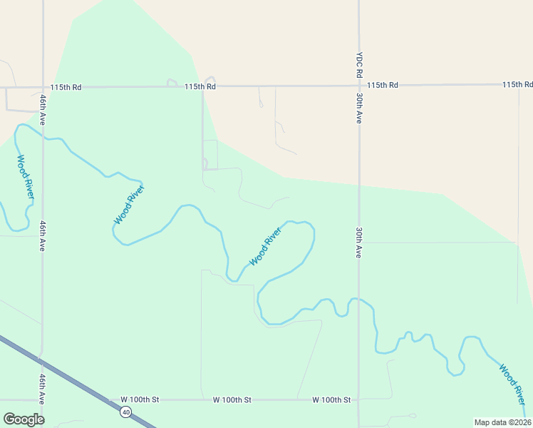 map of restaurants, bars, coffee shops, grocery stores, and more near 25265 115th Road in Kearney