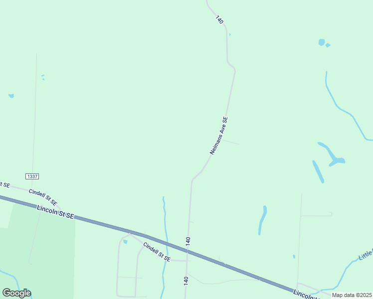 map of restaurants, bars, coffee shops, grocery stores, and more near 1581 Neimans Avenue Southeast in East Canton