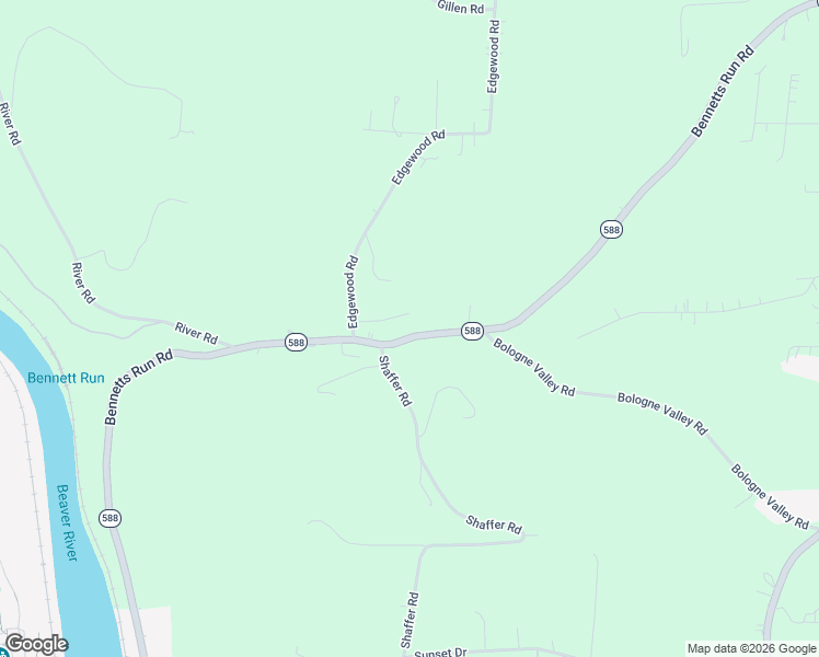 map of restaurants, bars, coffee shops, grocery stores, and more near 2035 Bennetts Run Road in Beaver Falls