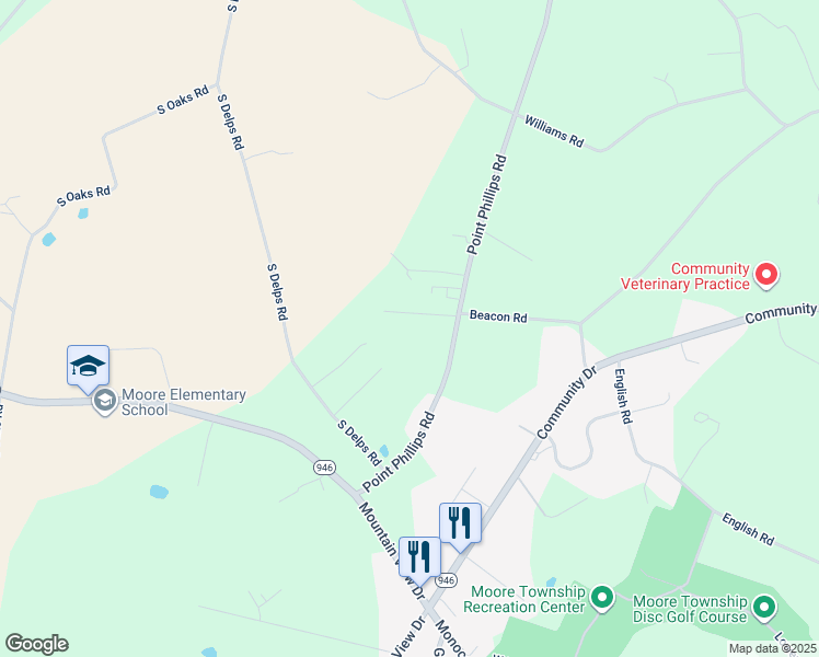 map of restaurants, bars, coffee shops, grocery stores, and more near 737 Sr4013 in Bath