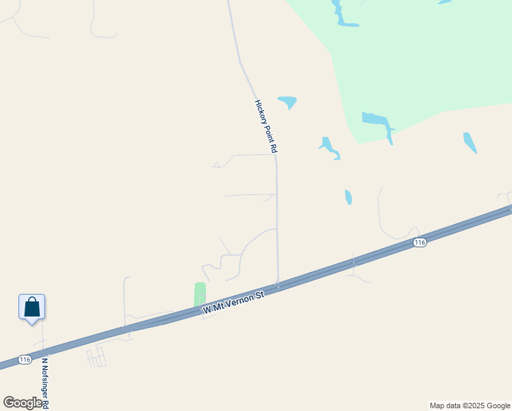 map of restaurants, bars, coffee shops, grocery stores, and more near 1301-1399 Hickory Point Road in Metamora