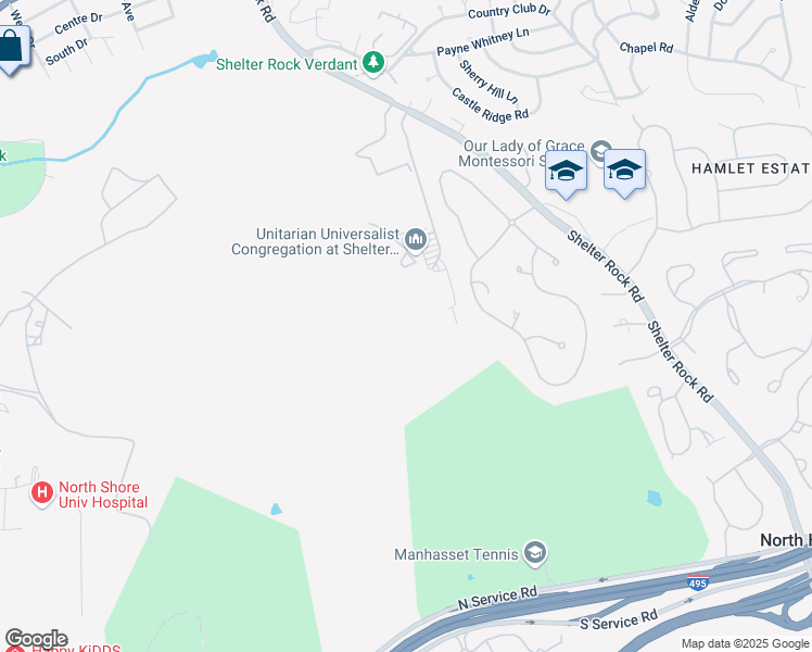 map of restaurants, bars, coffee shops, grocery stores, and more near 30 Stone Hill Drive South in Manhasset