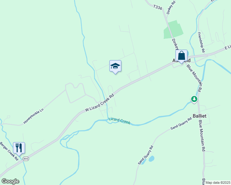 map of restaurants, bars, coffee shops, grocery stores, and more near Pennsylvania 895 in LEHIGHTON Borough