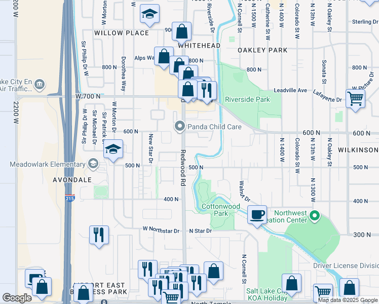 map of restaurants, bars, coffee shops, grocery stores, and more near in Salt Lake City