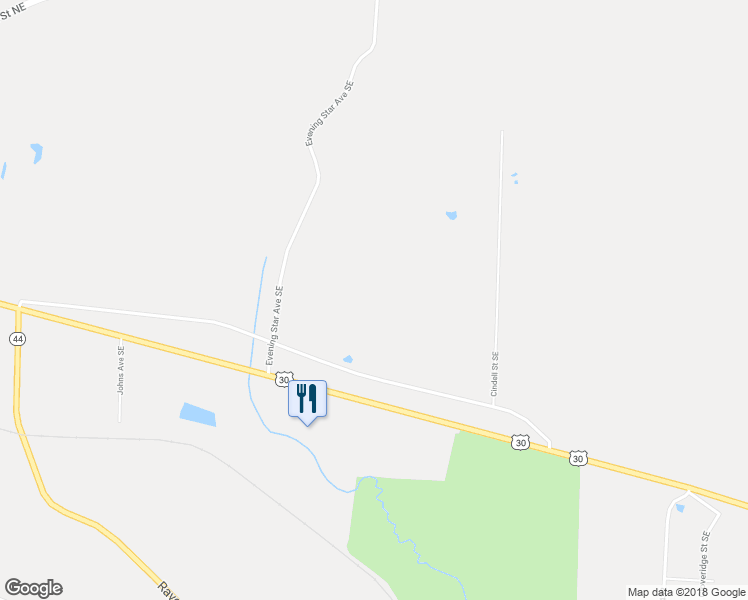 map of restaurants, bars, coffee shops, grocery stores, and more near 8099 Cindell Street Southeast in Canton