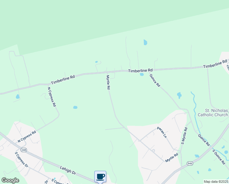 map of restaurants, bars, coffee shops, grocery stores, and more near 1248 Myrtle Road in Walnutport