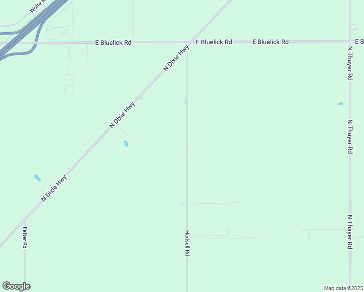 map of restaurants, bars, coffee shops, grocery stores, and more near 3015 Hadsell Road in Lima