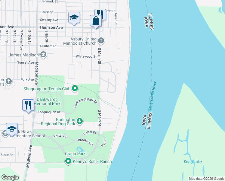 map of restaurants, bars, coffee shops, grocery stores, and more near 28 Cascade Terrace in Burlington
