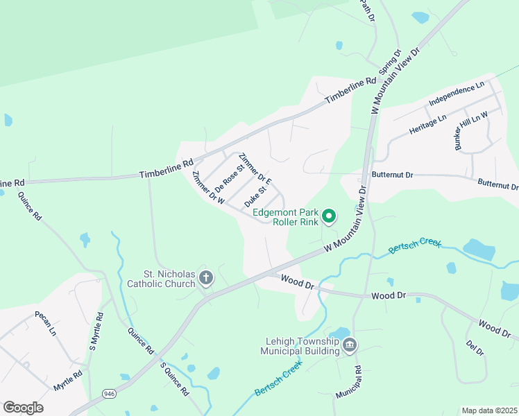 map of restaurants, bars, coffee shops, grocery stores, and more near 161 Windsor Street in Walnutport