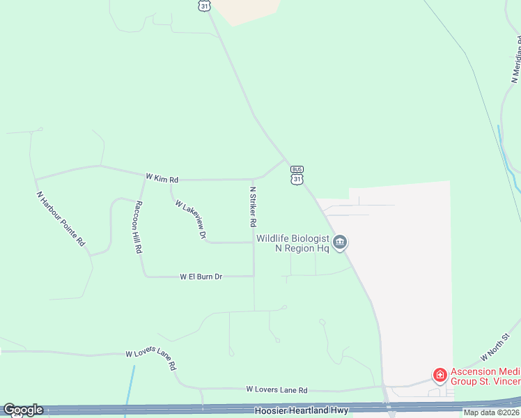 map of restaurants, bars, coffee shops, grocery stores, and more near 4 North Striker Road in Peru