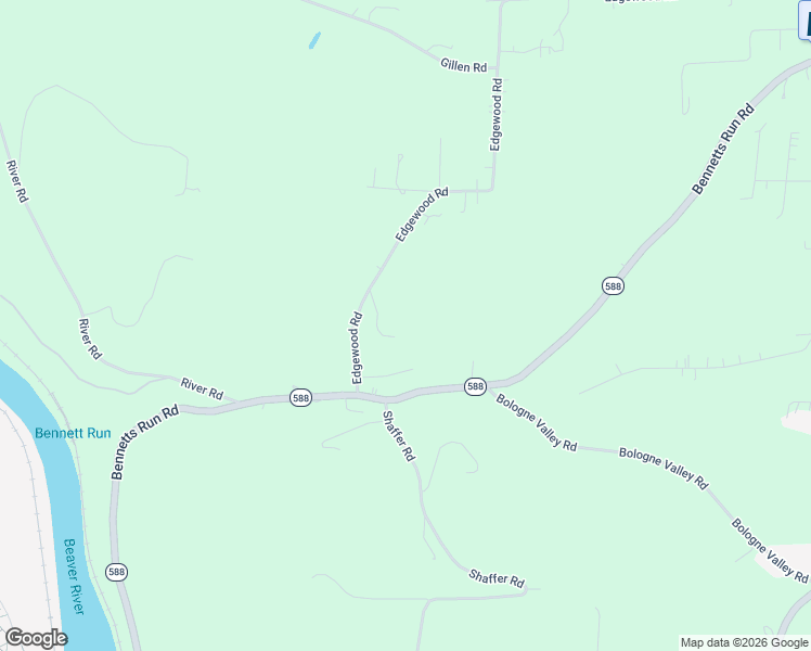 map of restaurants, bars, coffee shops, grocery stores, and more near 1557 Edgewood Road in Beaver Falls