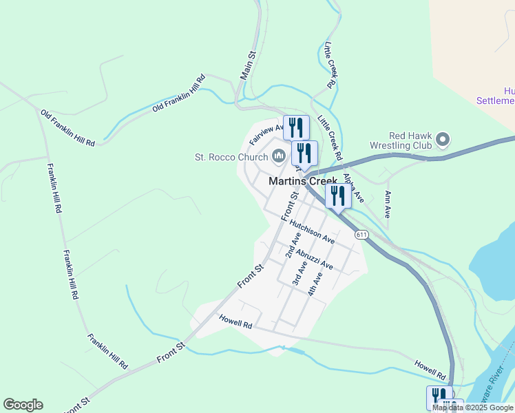 map of restaurants, bars, coffee shops, grocery stores, and more near 6560 Fairview Avenue in Easton