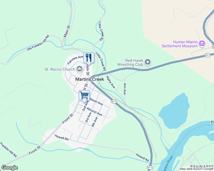 map of restaurants, bars, coffee shops, grocery stores, and more near 6574 Alpha Avenue in Bangor