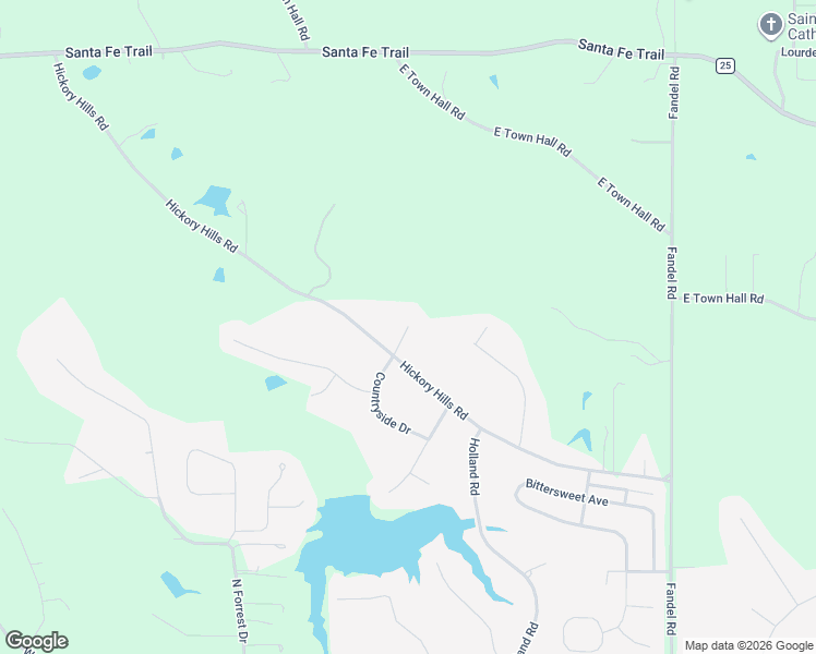 map of restaurants, bars, coffee shops, grocery stores, and more near 1348 Countryside Court in Metamora