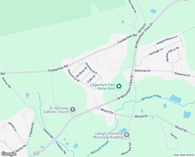 map of restaurants, bars, coffee shops, grocery stores, and more near 161 Windsor Street in Walnutport