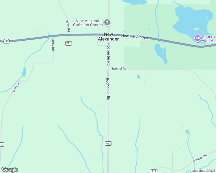 map of restaurants, bars, coffee shops, grocery stores, and more near 8140 Rochester Road in Kensington