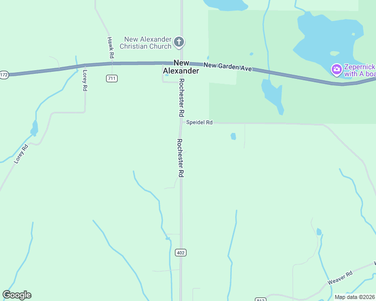 map of restaurants, bars, coffee shops, grocery stores, and more near 8140 Rochester Road in Kensington