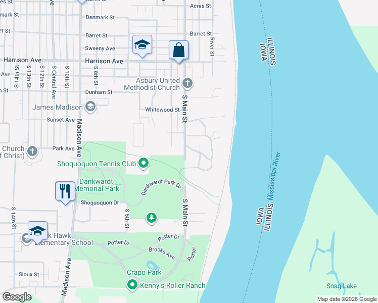 map of restaurants, bars, coffee shops, grocery stores, and more near 5-7 Cascade Terrace in Burlington