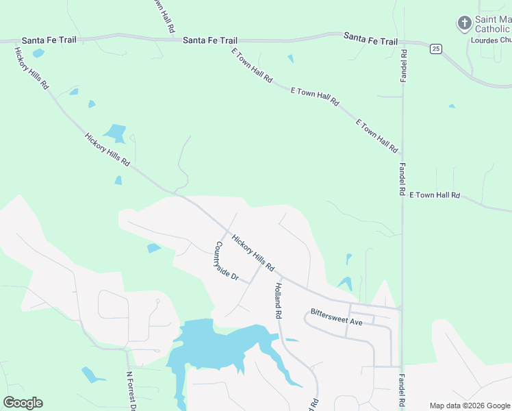 map of restaurants, bars, coffee shops, grocery stores, and more near 1348 Countryside Court in Metamora