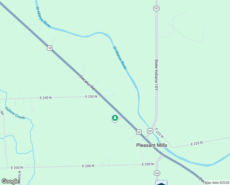 map of restaurants, bars, coffee shops, grocery stores, and more near 2501 U.S. 33 in Decatur