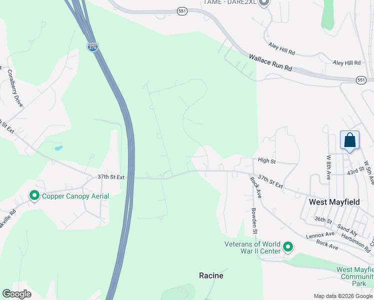 map of restaurants, bars, coffee shops, grocery stores, and more near 1005 West 10th Avenue in Beaver Falls