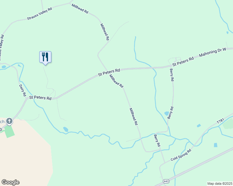 map of restaurants, bars, coffee shops, grocery stores, and more near 175 Millhead Road in Andreas