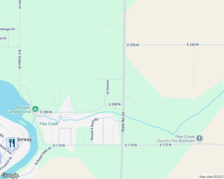 map of restaurants, bars, coffee shops, grocery stores, and more near 2139 Jeremy Drive in Monticello