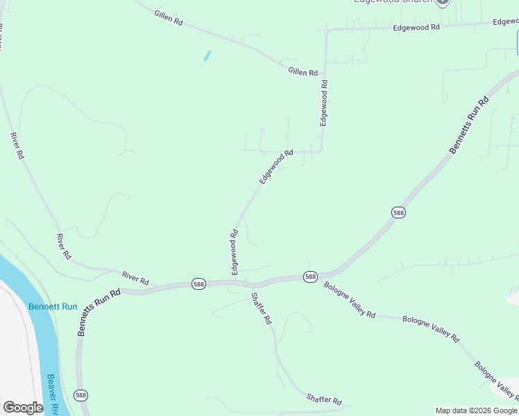 map of restaurants, bars, coffee shops, grocery stores, and more near 1603 Edgewood Road in Beaver Falls