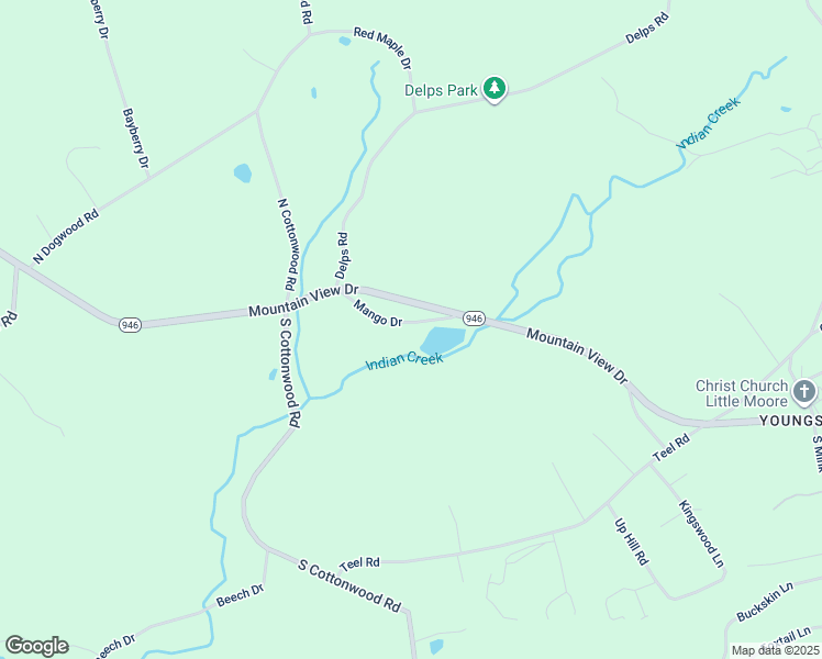map of restaurants, bars, coffee shops, grocery stores, and more near 3479 Mango Drive in Danielsville