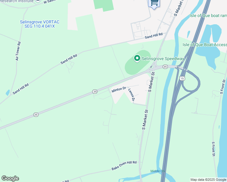 map of restaurants, bars, coffee shops, grocery stores, and more near 5 Wedgewood Drive in Selinsgrove