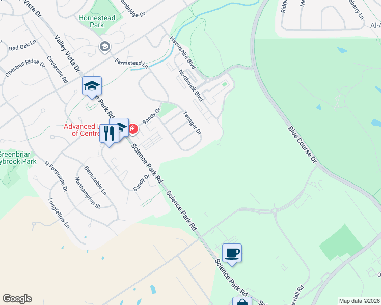 map of restaurants, bars, coffee shops, grocery stores, and more near 758 Tanager Drive in State College