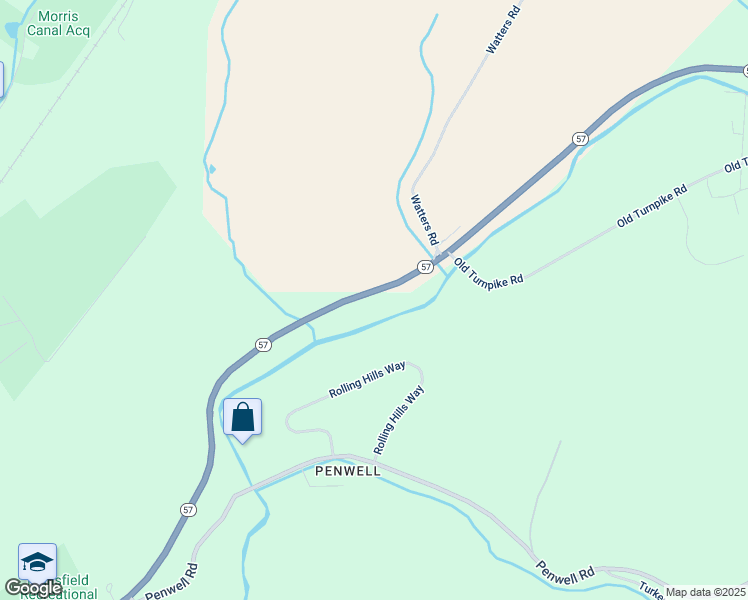 map of restaurants, bars, coffee shops, grocery stores, and more near 1056 New Jersey 57 in Port Murray