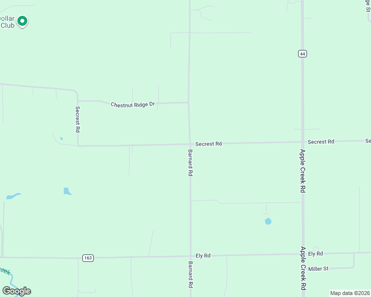 map of restaurants, bars, coffee shops, grocery stores, and more near 1225 Barnard Road in Wooster