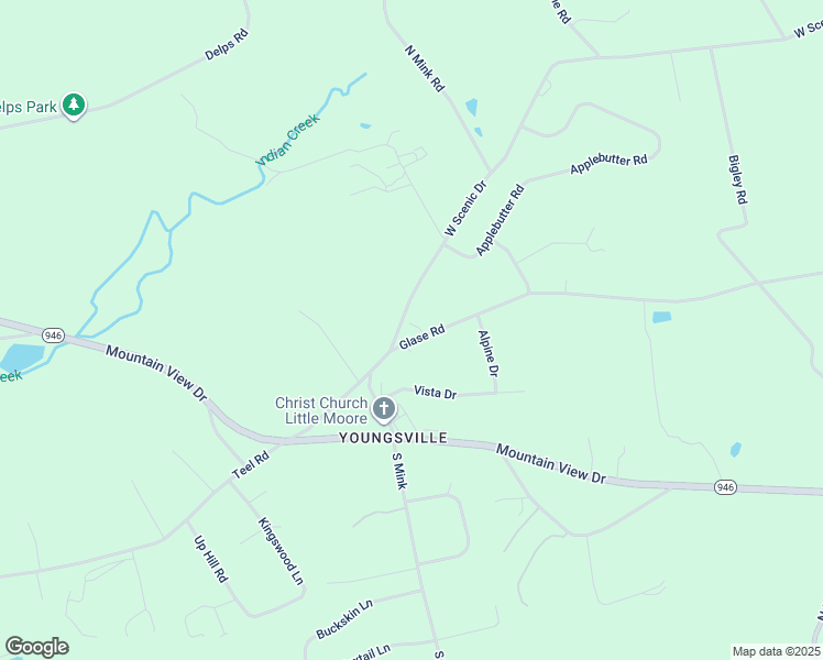 map of restaurants, bars, coffee shops, grocery stores, and more near 3282 Glase Road in Danielsville
