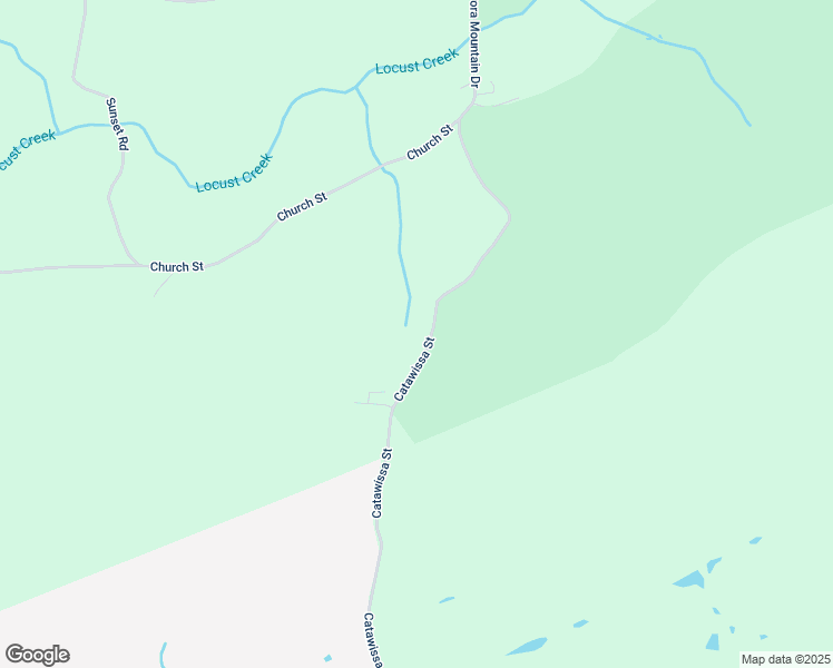 map of restaurants, bars, coffee shops, grocery stores, and more near Catawissa Street in Tuscarora
