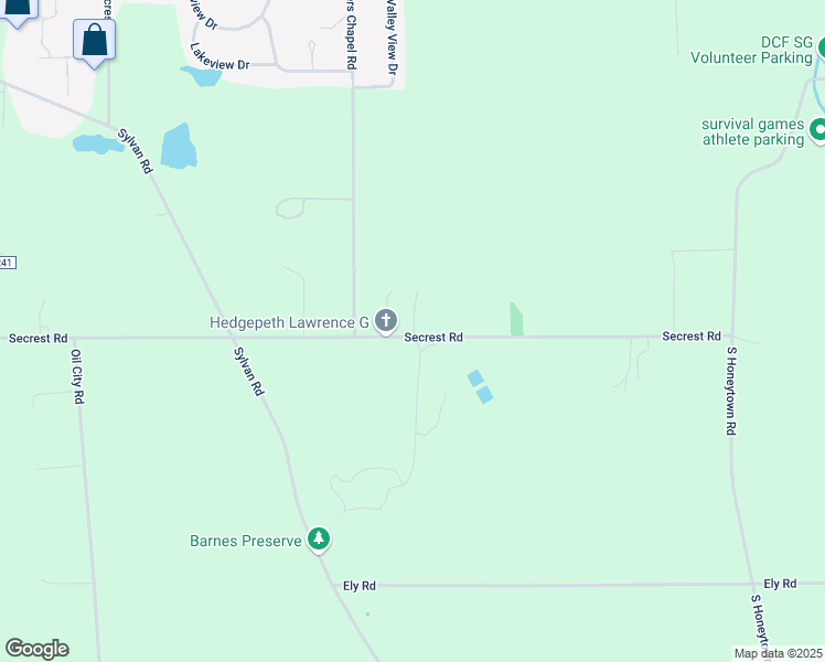 map of restaurants, bars, coffee shops, grocery stores, and more near 3666 Secrest Road in Wooster