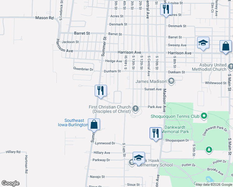 map of restaurants, bars, coffee shops, grocery stores, and more near 2203-2207 Seneca Street in Burlington