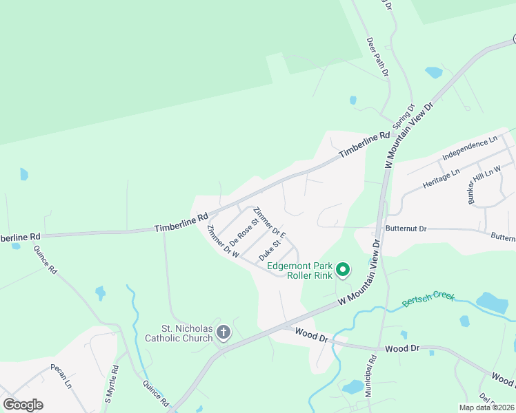 map of restaurants, bars, coffee shops, grocery stores, and more near 87 De Rose Street in Walnutport