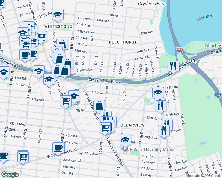 map of restaurants, bars, coffee shops, grocery stores, and more near in 